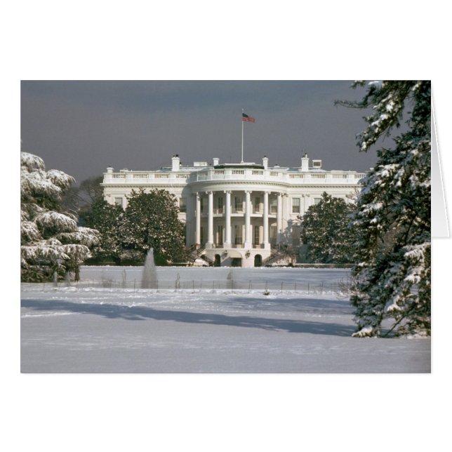 Kaart/Witte Huis Winter (Voorkant Horizontaal)