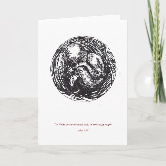 kaart "Woord vlees gemaakt" (Voorkant)