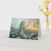 Kaart " Zeemeermin Ariel " (Gele Bloem)