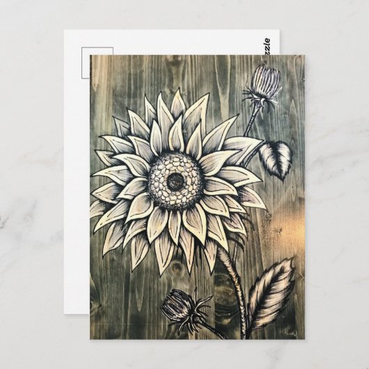 Kaart zonnebloempitten (Voorkant / Achterkant)