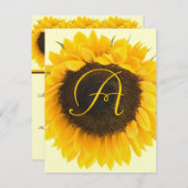 Kaart Zonnebloemrespons (Voorkant / Achterkant)