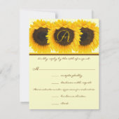 Kaart Zonnebloemrespons (Achterkant)