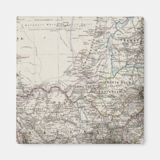 Kaart Zuid-Afrika Magneet (Voorkant)