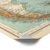  kaart Zuid-Amerika Poster Argentinië (Hoek)