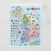 Kaart Zuid-Korea (Voorkant)