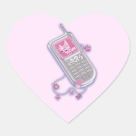 Kaartblad van 20 | Mobiele telefoon | CODE:MiAO Hart Sticker