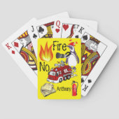 Kaartdeck Penguin Fire Truck afspelen Pokerkaarten (Achterkant)