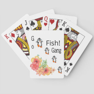 Kaartdeck Penguin Go Fish Floral Pokerkaarten