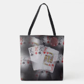 Kaarten afspelen in een patroon, draagtas (Voorkant)