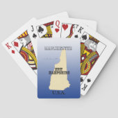 Kaarten afspelen - New Hampshire State Map met Cit (Achterkant)