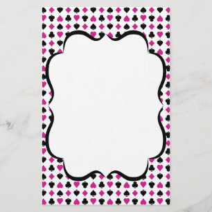 Kaarten afspelen Roze en Zwart