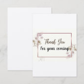 Kaarten bedankt waterverf eucalyptus element. (Voorkant / Achterkant)