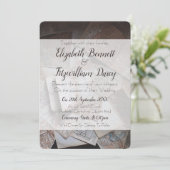 kaarten bruiloft uitnodiging (Staand voorkant)