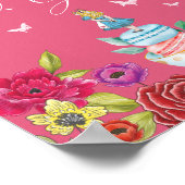 Kaarten & Cadeaus Alice In Wonderland Levendige Bl Poster (Hoek)