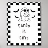 " Kaarten & Cadeaus " Boo Funny Baby shower Game Poster (Voorkant)