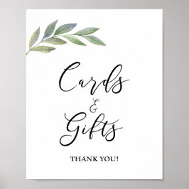 Kaarten & Cadeaus Bord Olive Leaf Greenery Bord Poster