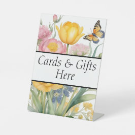 Kaarten & Cadeaus hier bruidscadeautafel bord Reclamebord Met Voetstuk