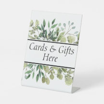 Kaarten & Cadeaus hier huwelijkscadeautafel bord