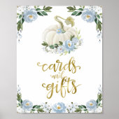 Kaarten en  Baby shower voor groene Herfst Poster (Voorkant)