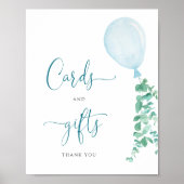 Kaarten en Baby shower voor schottenblauw met cade Poster (Voorkant)