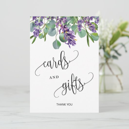 Kaarten en cadeaubonnen Eucalyptus Lavender (Staand voorkant)