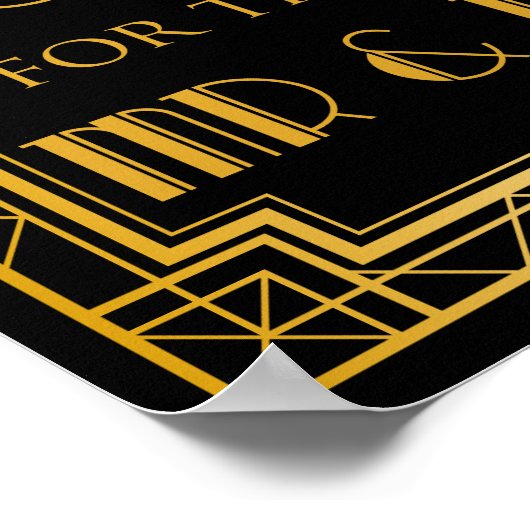 Kaarten en cadeaubonnen | Gatsby Art Deco Poster (Hoek)