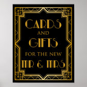 Kaarten en cadeaubonnen | Gatsby Art Deco Poster (Voorkant)