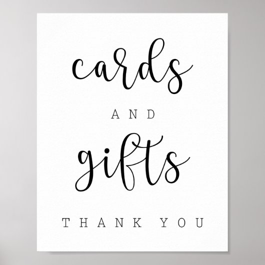 Kaarten en cadeaubonnen poster (Voorkant)