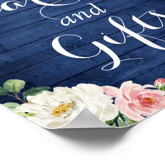 Kaarten en cadeaubonnen | Rustige Blauwe lammeren Poster (Hoek)