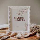 Kaarten en cadeaubonnen voor bruiloft poster