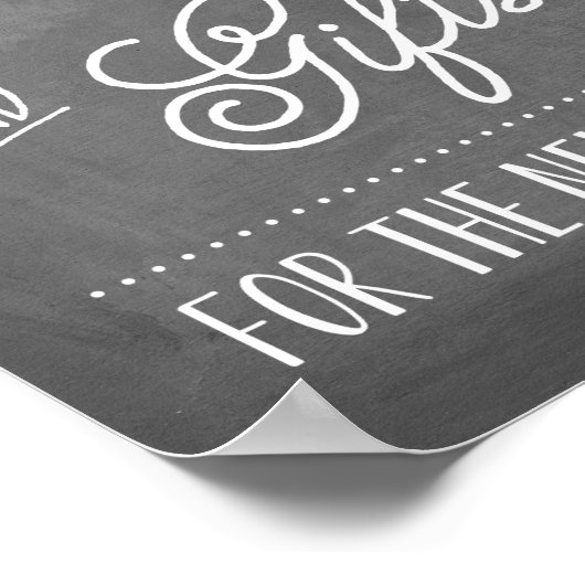 Kaarten en cadeaubonnen | Weddenschap-decor Poster (Hoek)