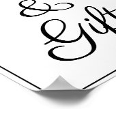 Kaarten- en cadeaubord poster (Hoek)