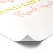 Kaarten en cadeaubordjes voor cadeautjes poster (Hoek)