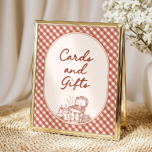 Kaarten en Cadeaus Baby Q BBQ Koppels Baby Shower Poster