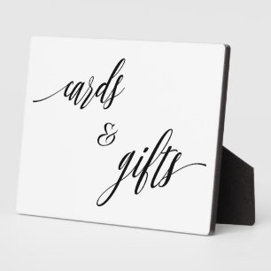 Kaarten en cadeaus bord tafelplaque met ezel fotoplaat