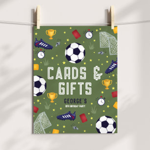 Kaarten en Cadeaus Jongens Voetbal Verjaardag Bord Poster