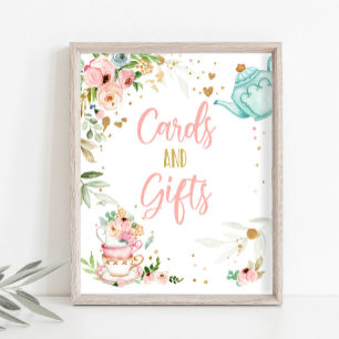 Kaarten en Cadeaus Thee Feestje Baby Brouwt Baby S Poster