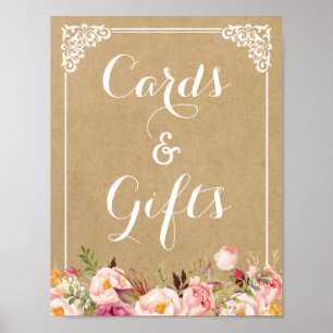 Kaarten en cadeaus Twitter-bordje van Floral Kra Poster