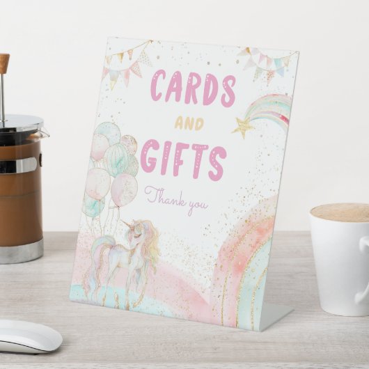 Kaarten en cadeaus Verjaardag Reclamebord Met Voetstuk (Insitu)