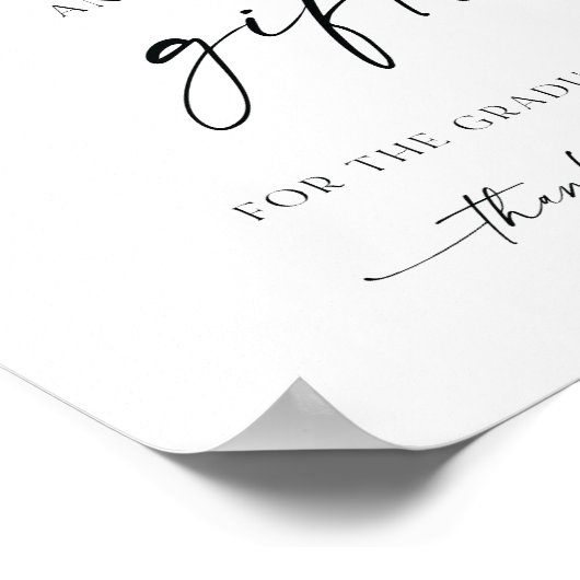 Kaarten en cadeaus voor de Afstuderen Poster (Hoek)