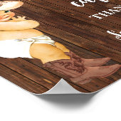 Kaarten en cadeautjes Baby shower Poster (Hoek)