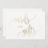 Kaarten en cadeautjes - een mooie kalligrafie (Voorkant / Achterkant)