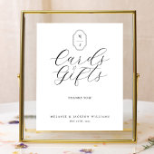 Kaarten en cadeautjes Minimale Elegant Script Gues Poster