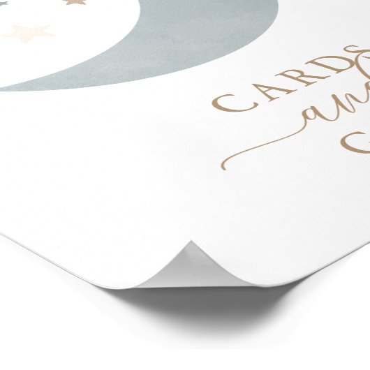 Kaarten en cadeautjes over het Baby shower van de  Poster (Hoek)