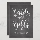 Kaarten en cadeautjes trouwe bruiloft (Voorkant / Achterkant)