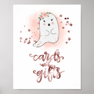 Kaarten en cadeautjes voor halloween Girl Baby sho Poster