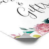 Kaarten en cadeautjes Waterverf Afbeelding afbeeld Poster (Hoek)