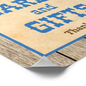 Kaarten en cadeautjes Western Cowboy Party Sign Poster (Hoek)