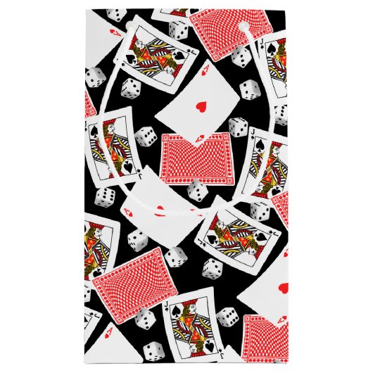 Kaarten en dice klein cadeauzakje (Achterkant)