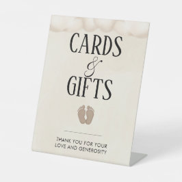 Kaarten en geschenken Baby is brouwen Baby shower  Reclamebord Met Voetstuk